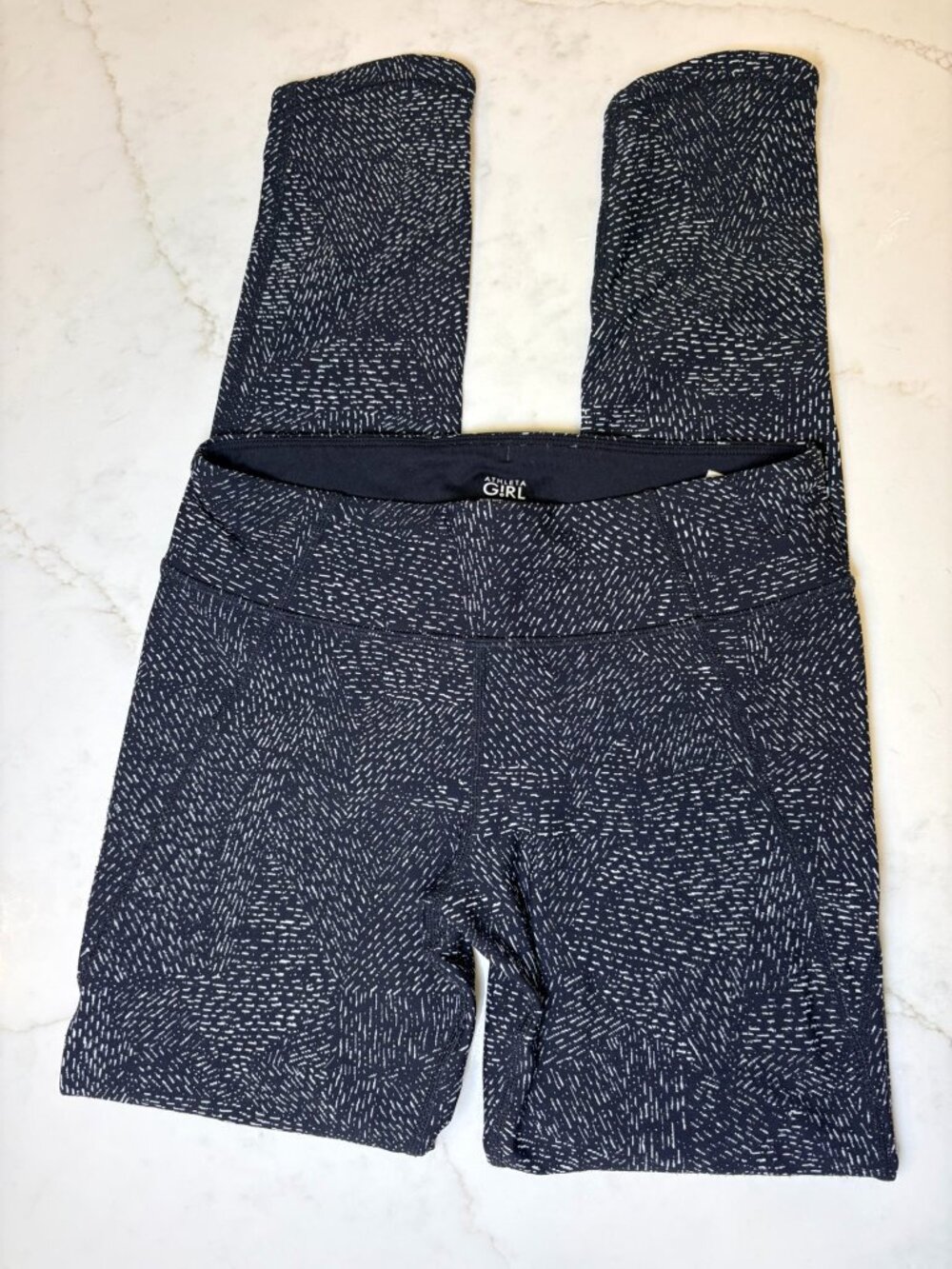 Athleta Girl Black & White Printed Leggings – Girls L/12